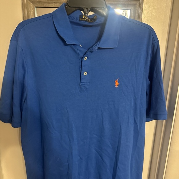 Polo Ralph Lauren Other - Polo by Ralph Lauren Men's Classic Blue Polo Shirt with Orange Pony